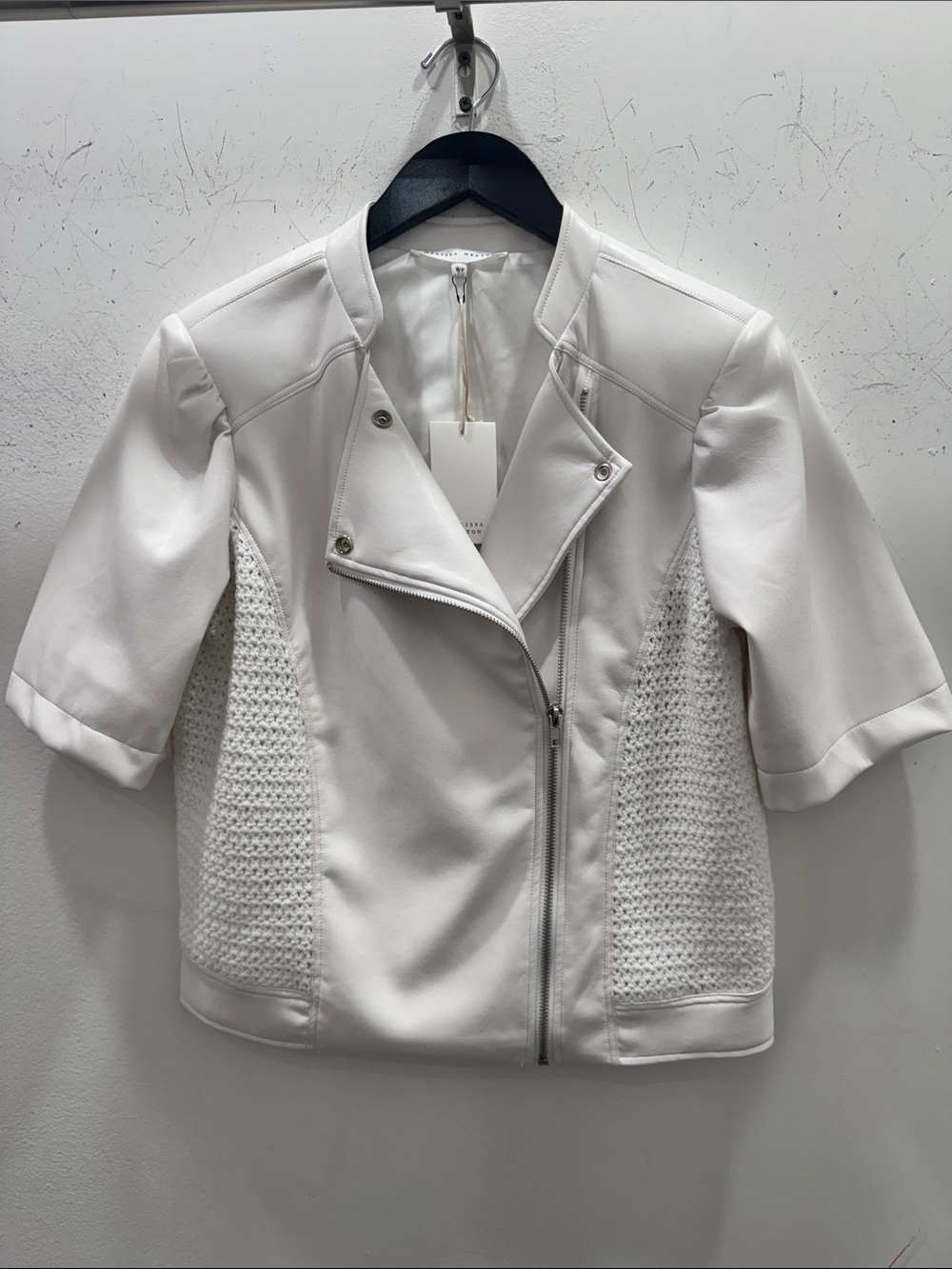 MELISSA NEPTON Freddy Short-Sleeve vegan Jacket - off white